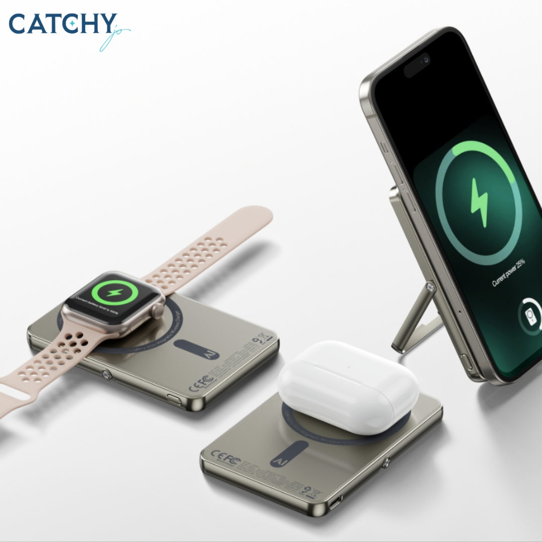 5lN1 PW-580 Ultra-Thin Magnetic Wireless Power Bank (5000mAh)