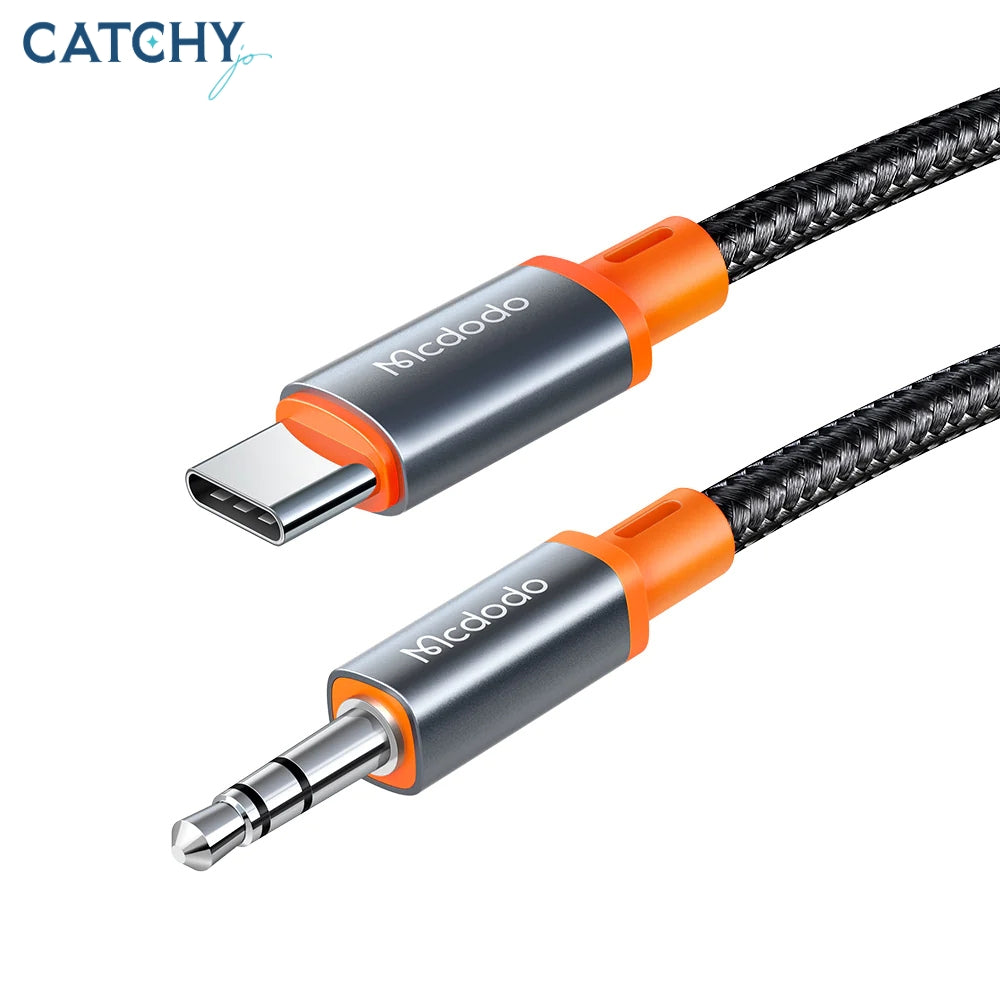 MCDODO CA-0820 USB To Type C to 3.5mm AUX Jack Cable