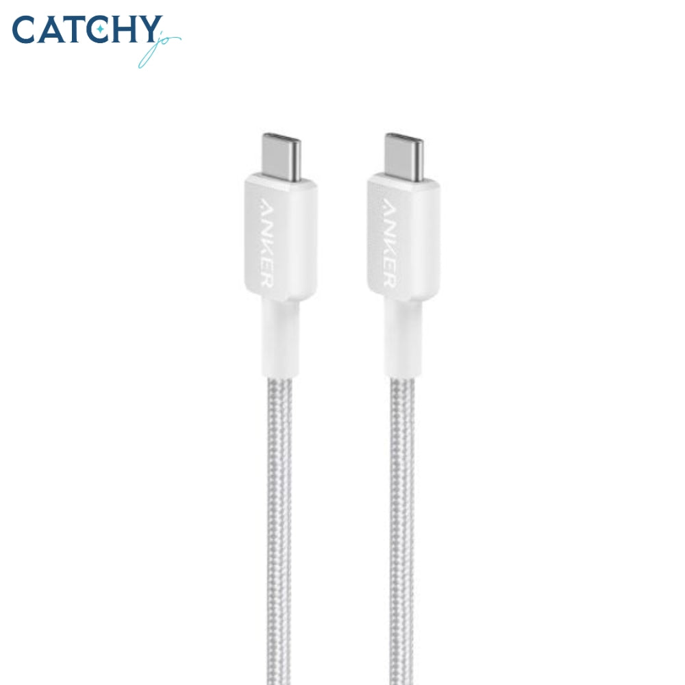 Anker 322 كابل نايلون مضفر Type-C إلى Type-C (60W)