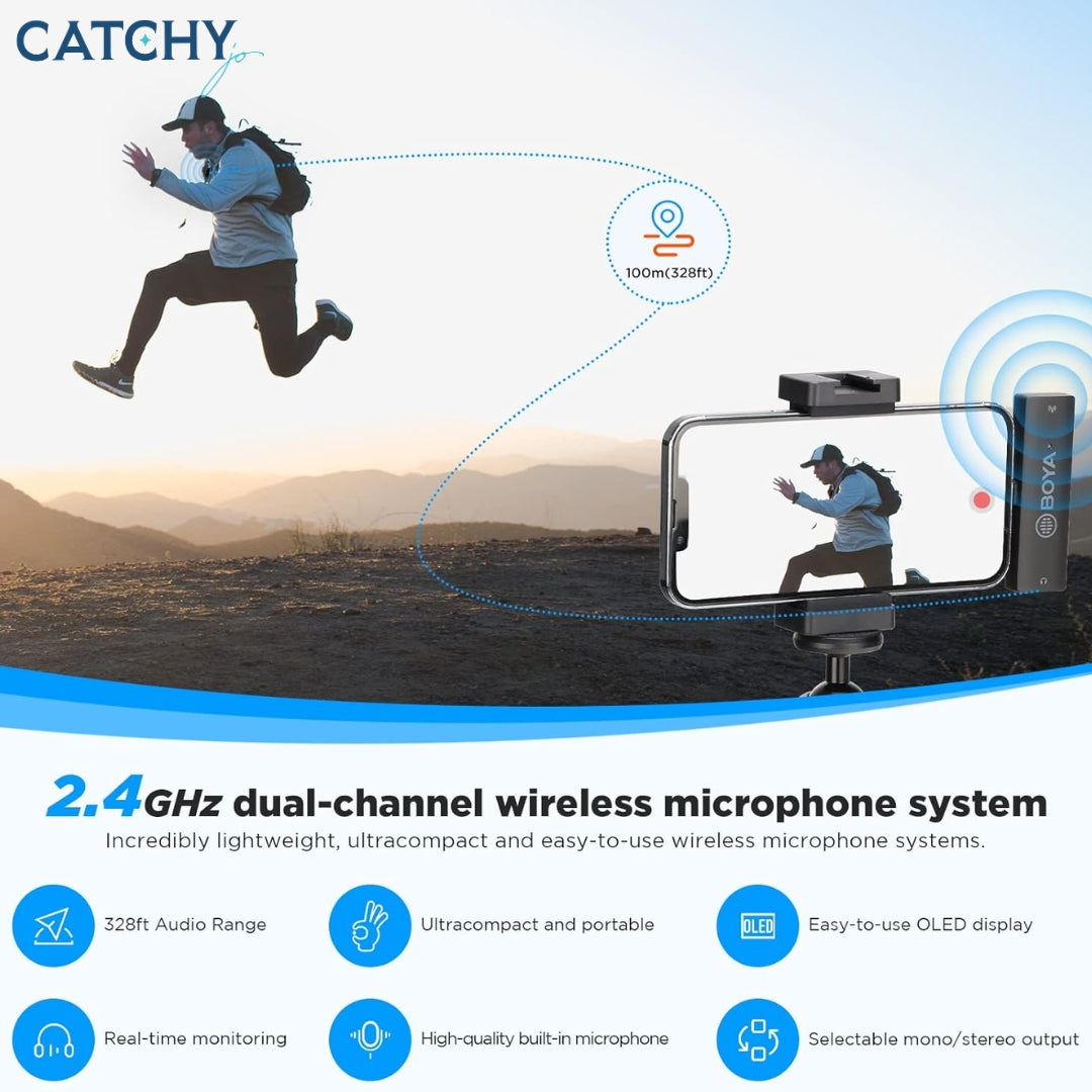 BOYA BY-XM6-S3 Lightning Wireless Lavalier Microphone