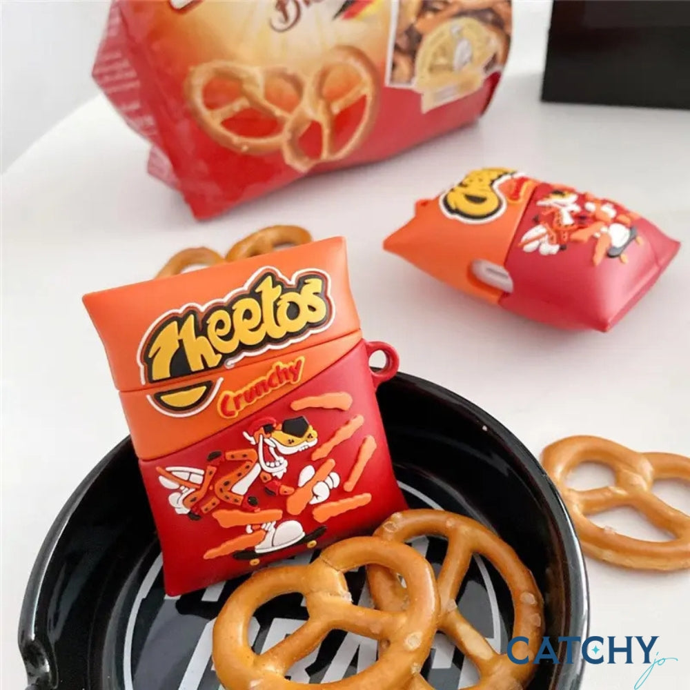 غطاء لسماعات AirPods بطبعة Cheetos
