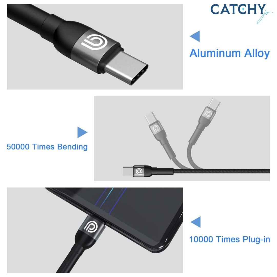 Phone Planet- PJ-AL-001- سلك USB-A إلى Lightning من سبيكة الألومنيوم (1.2M)
