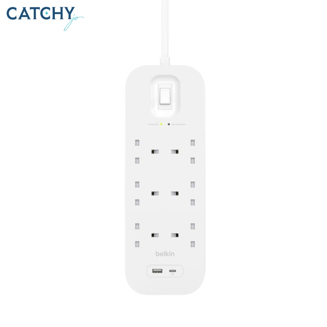 BELKIN 6 Outlet Surge Protector With USB-C & USB-A