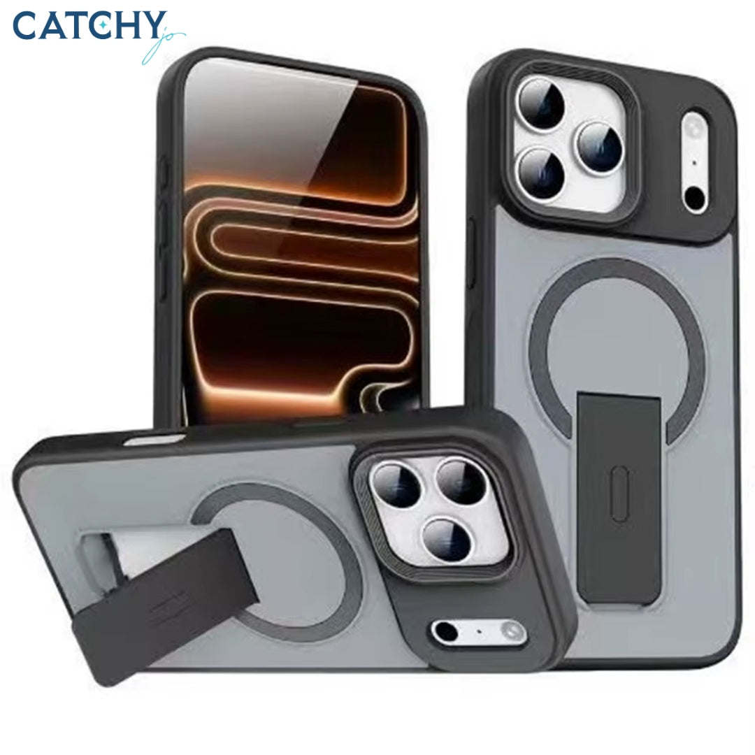 Premium Skin Feel Foldable Magnetic iPhone Stand Case