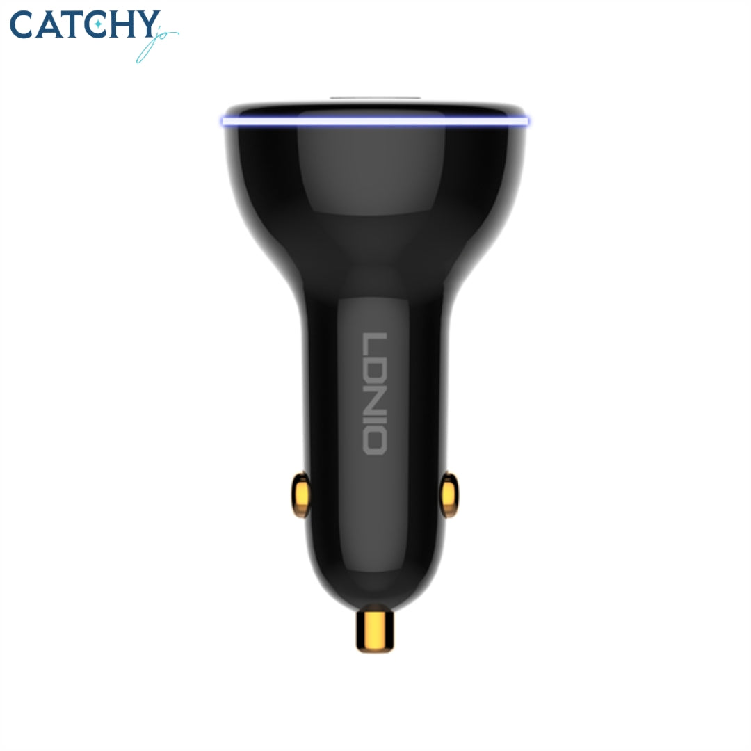 LDNIO C102 شاحن سيارة فائق السرعة بثلاثة منافذ USB (160W)