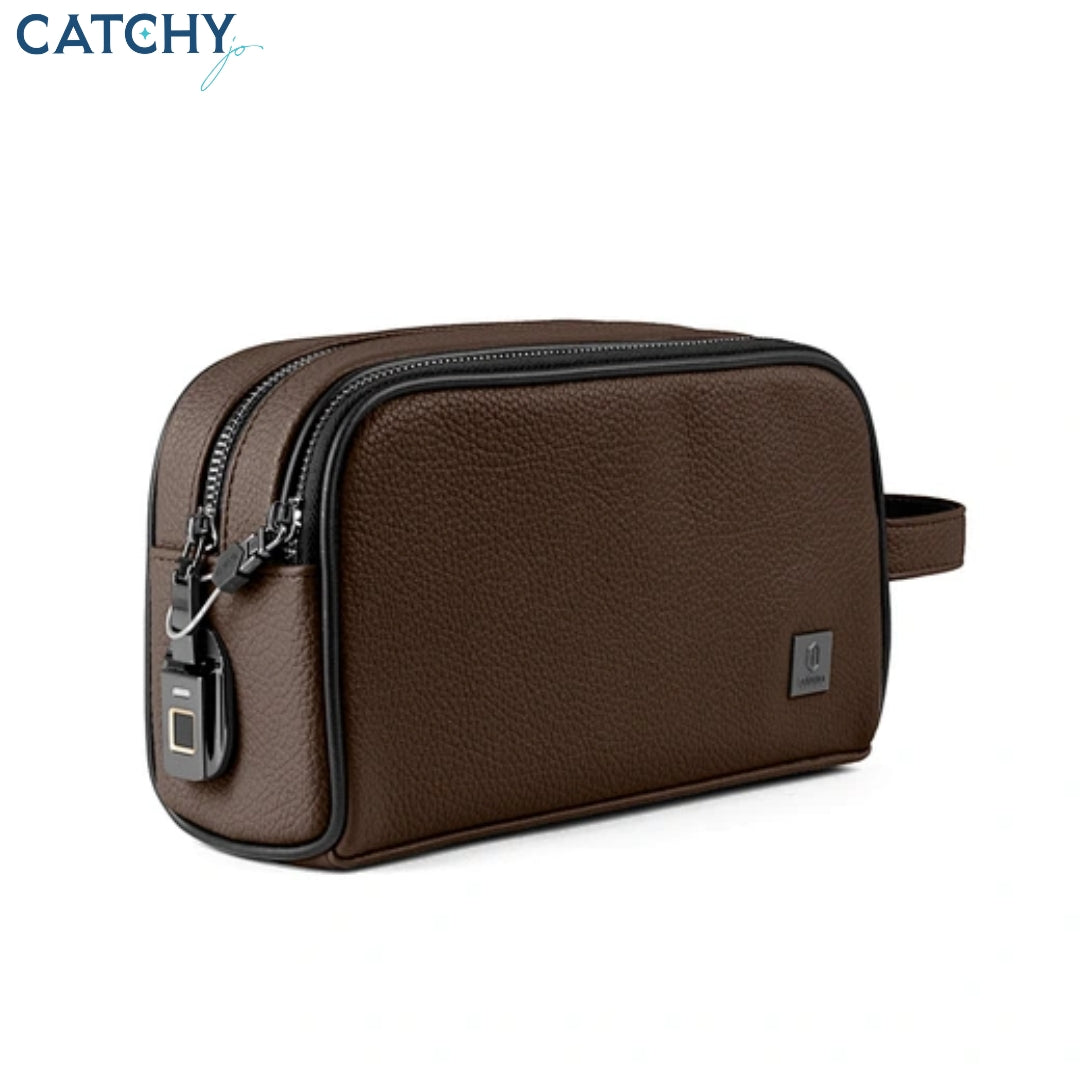 WiWU Phantom Fingerprint Lock Pouch Pro | Black | Gray | Brown WiWU Phantom Fingerprint Lock Pouch Pro | Black | Gray | Brown