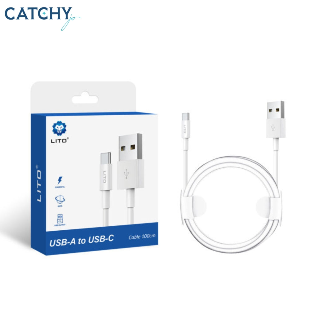 LITO كابل شحن سريع من USB-A إلى Type-C