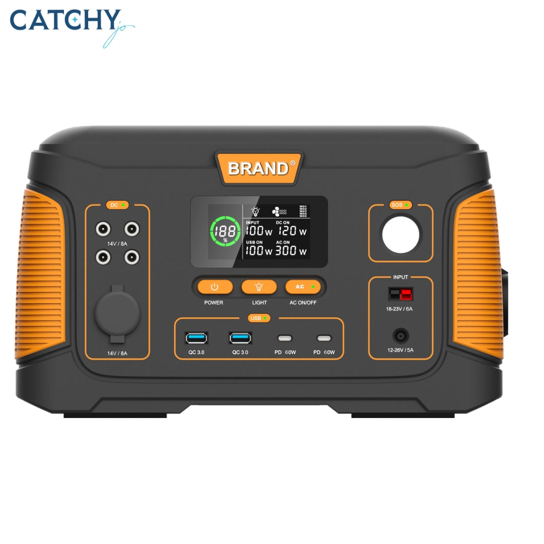 Portable Power Station With Solar Panel (1000W)