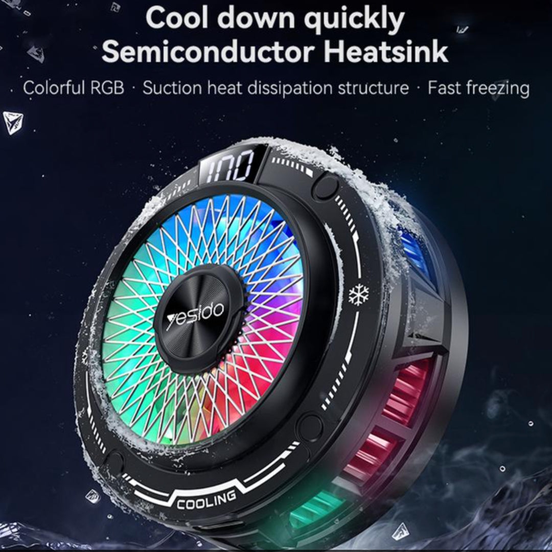 YESIDO C324 RGB Solid State Color Mobile Phone Cooler