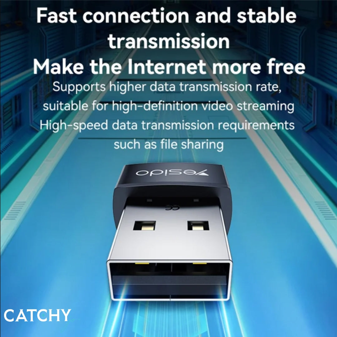 YESIDO WP10 WiFi4 USB Wireless Adapter With Built-In Antenna
