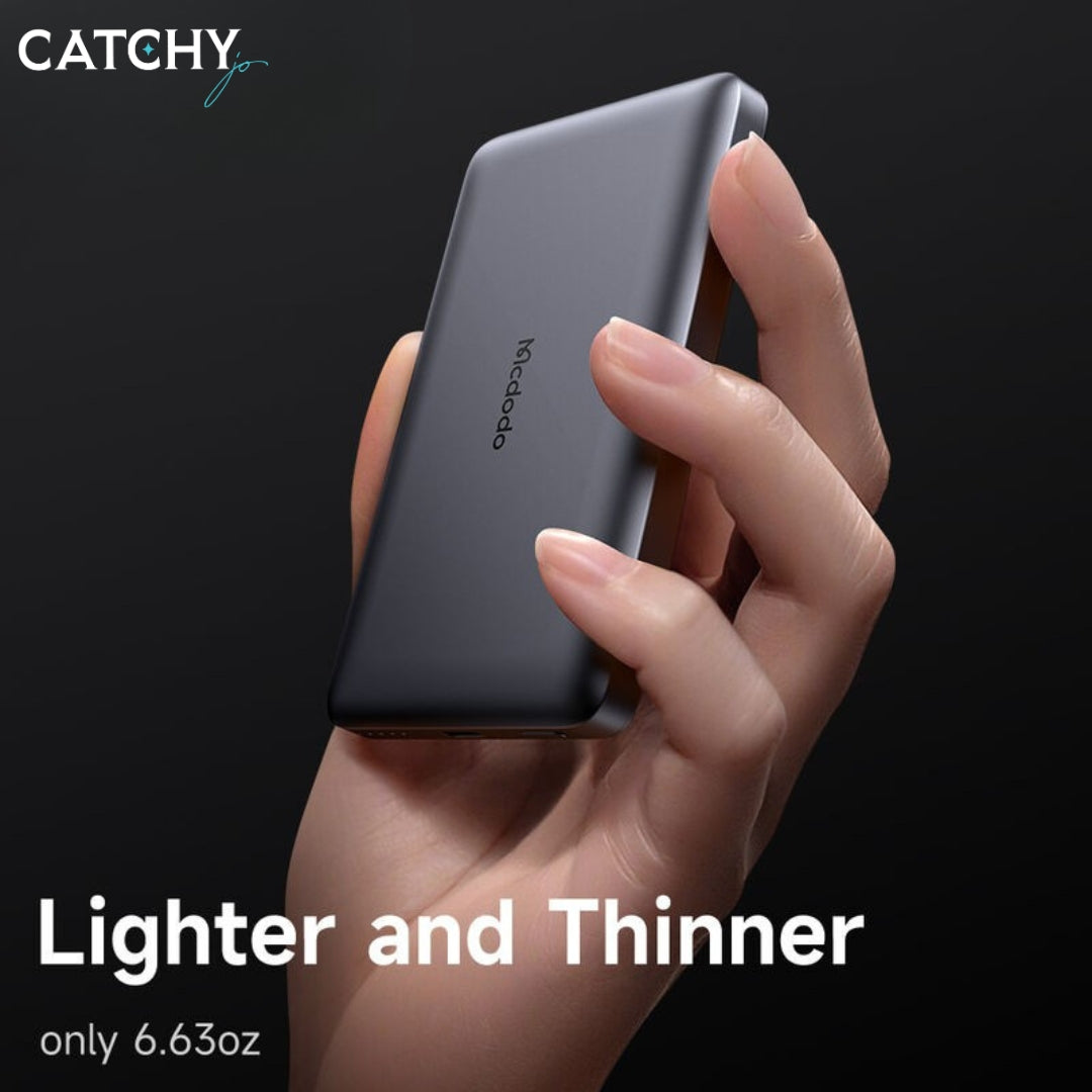 MCDODO 465 Ultra Thin Magnetic Wireless Metal Power Bank