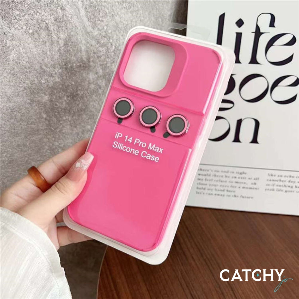 iPhone Silicone Case With Lens Protecter