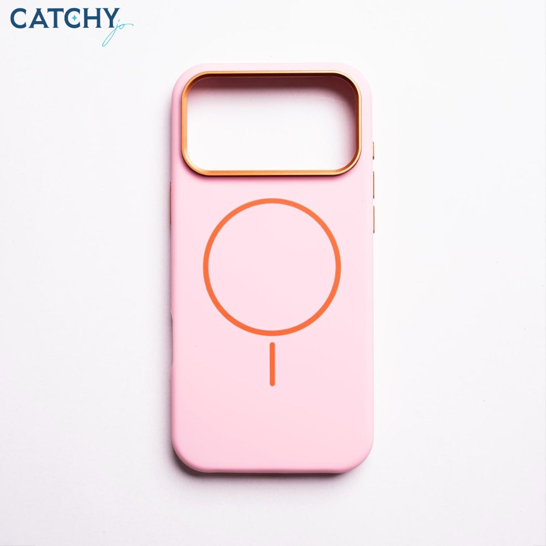 iPhone Silicone MagSafe Slim Case With Metal Camera Frame (2)