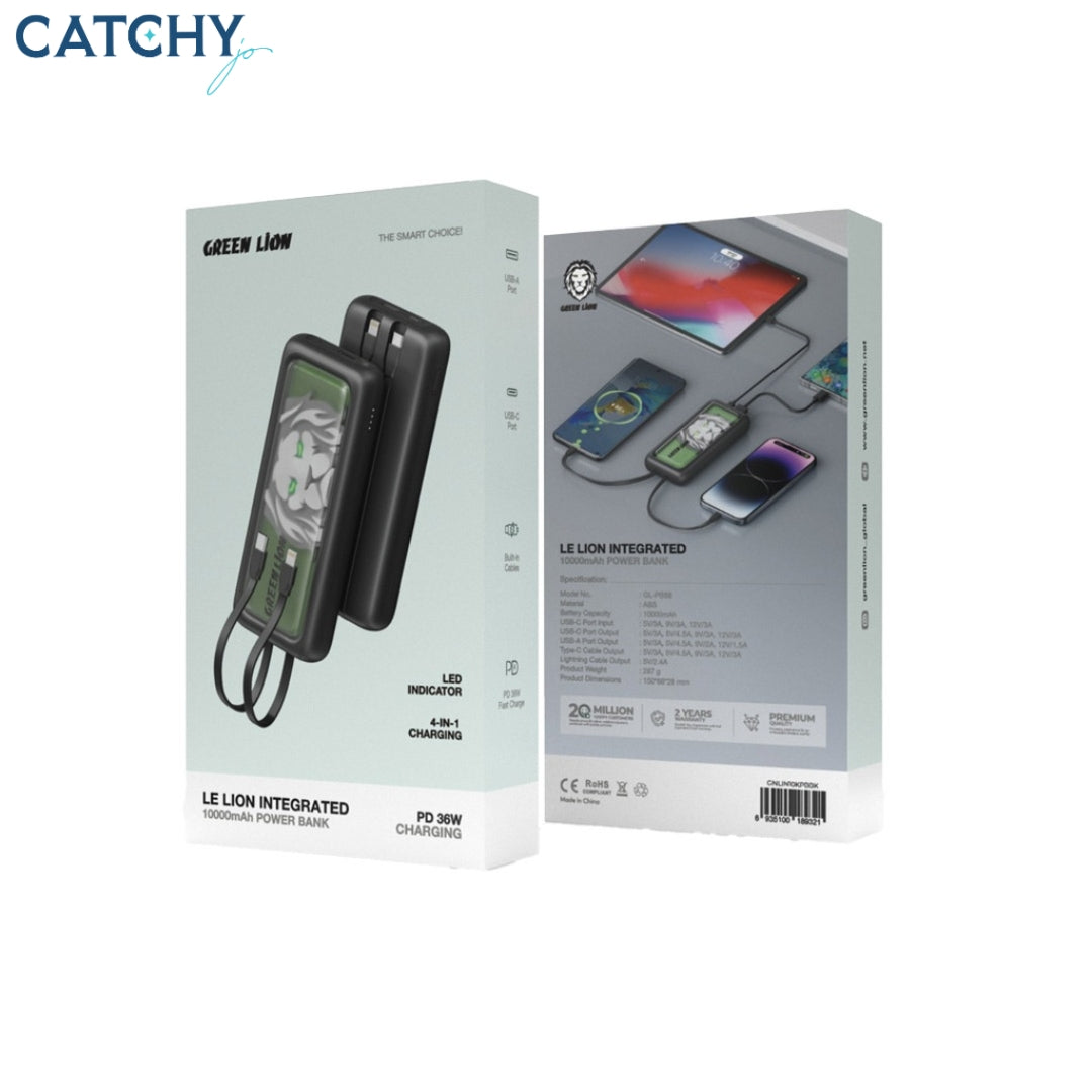 Green Lion Le Lion Integrated Power Bank (10000mAh)