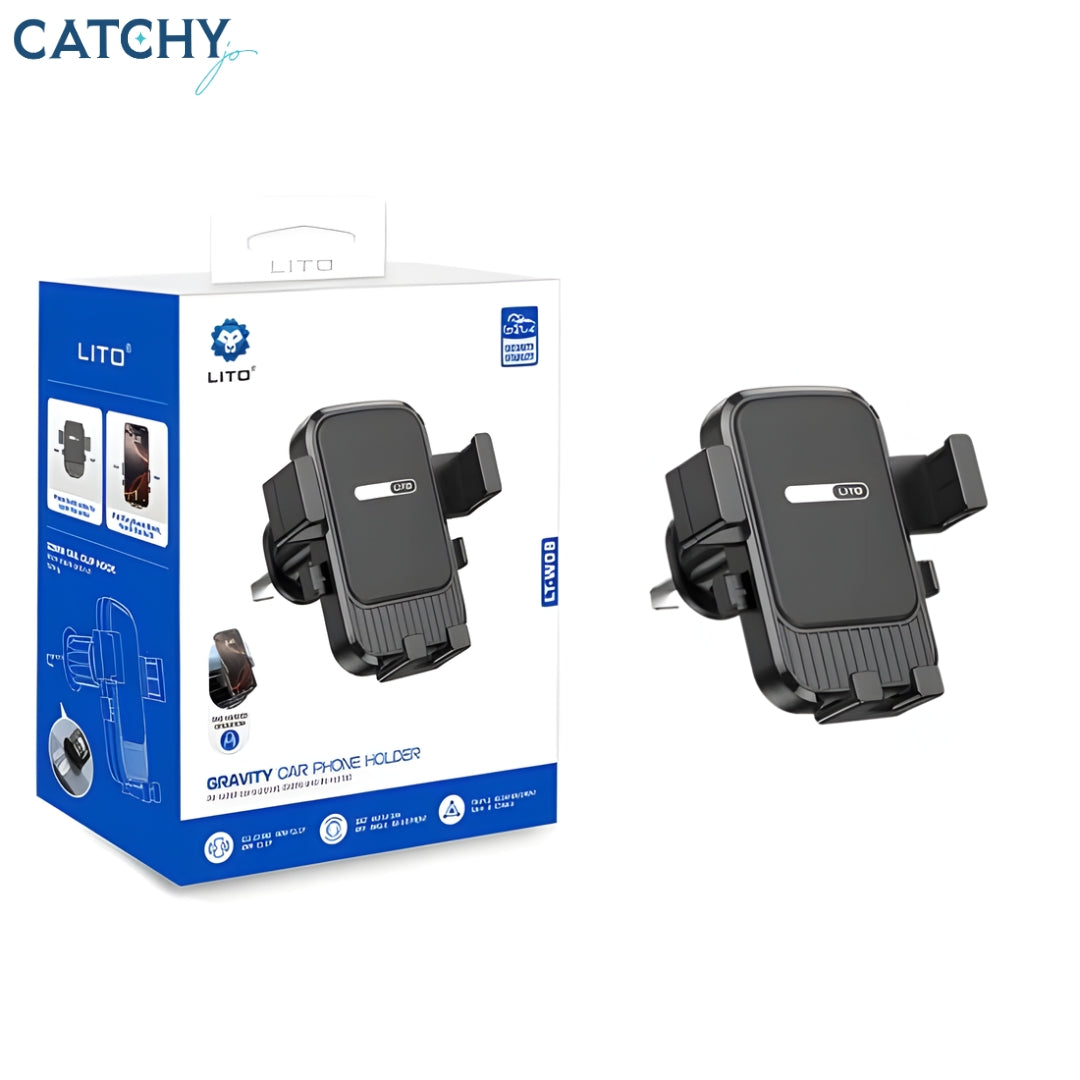 LITO LT‑W08 Gravity Car Phone Holder