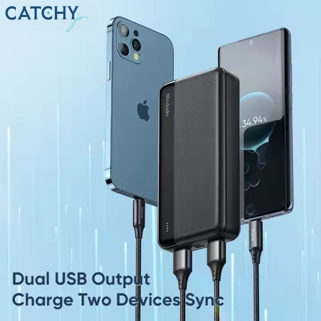 MCDODO 1370 باور بانك بمنفذين (20000mAh)
