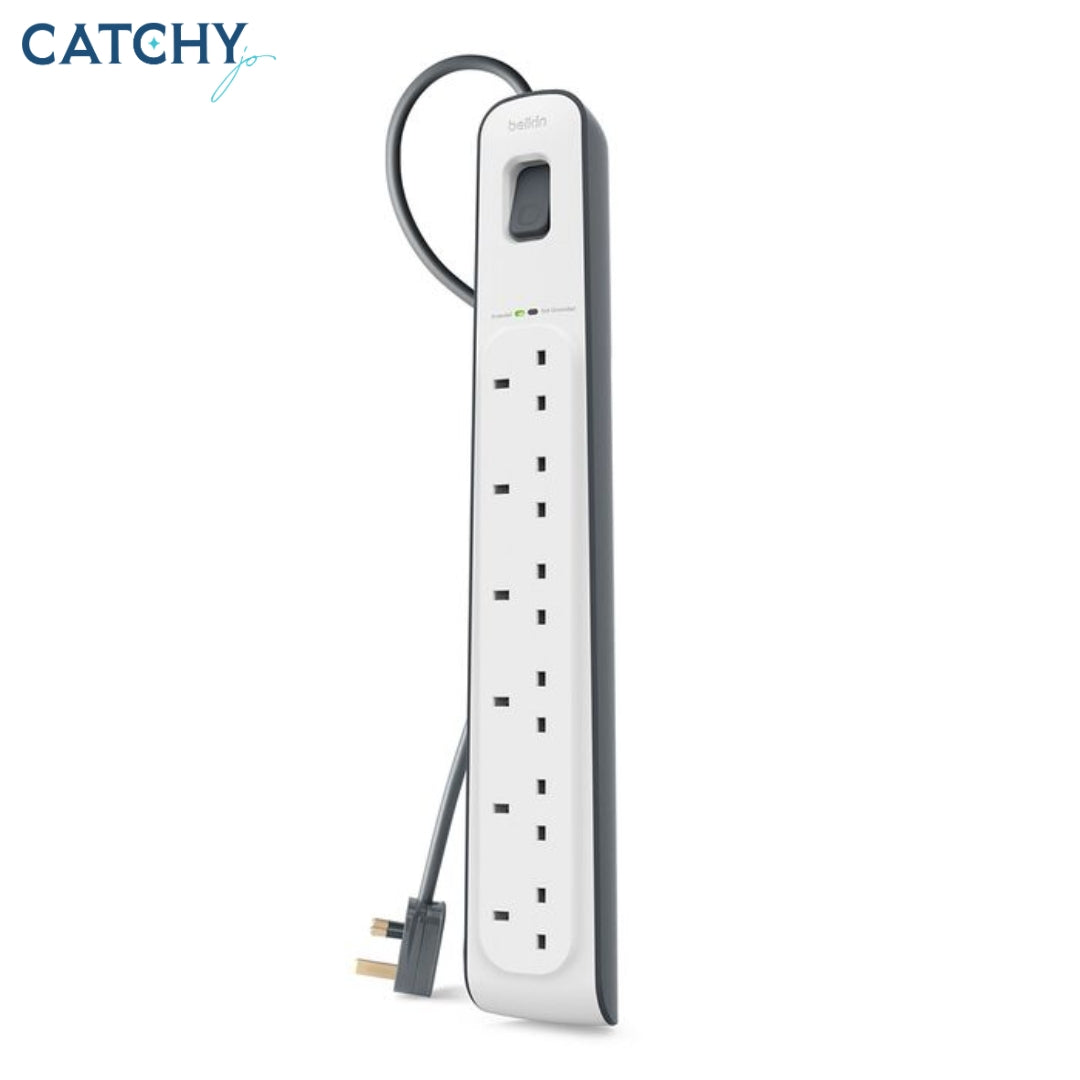 BELKIN 6 Outlet Surge Protection Strip With Power Cord (2M)