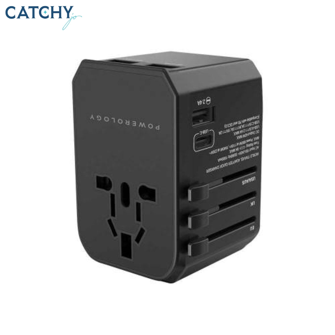Powerology Universal Charger With Triple USB-A Ports Powerology Universal Charger With Triple USB-A Ports