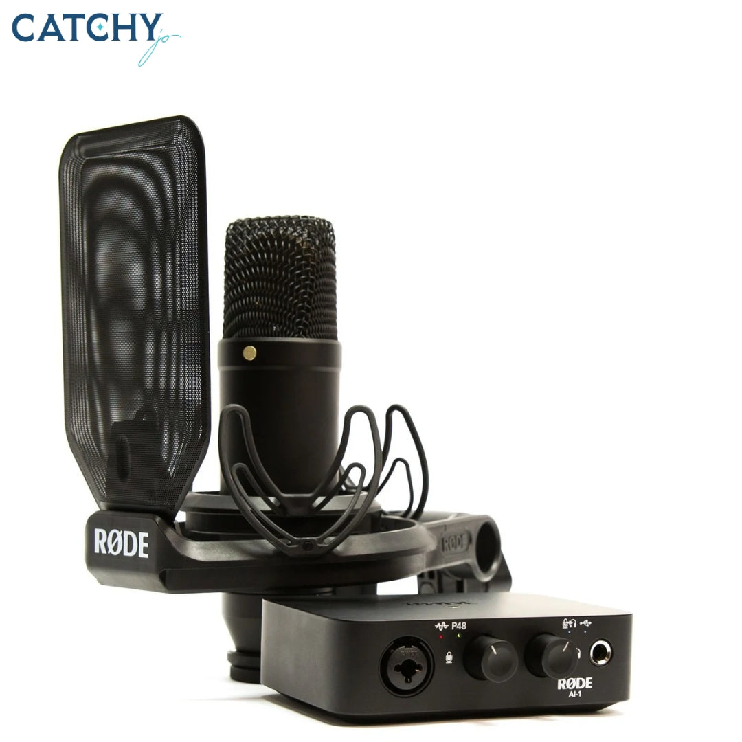 RODE NT1 & AI-1 Complete Studio Kit Complete Kit With Audio Interface