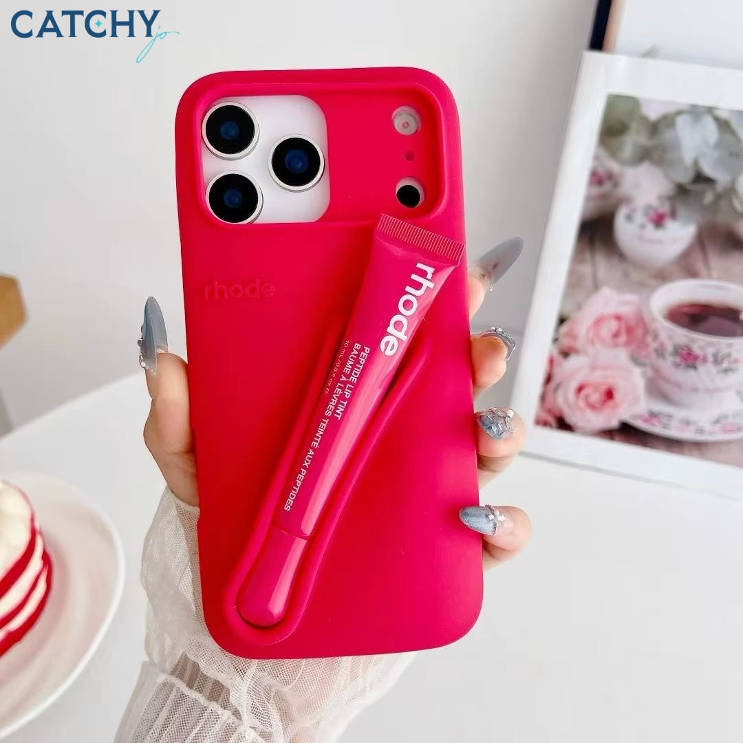 iPhone Rhode Hayley Lip Gloss & Silicone Case