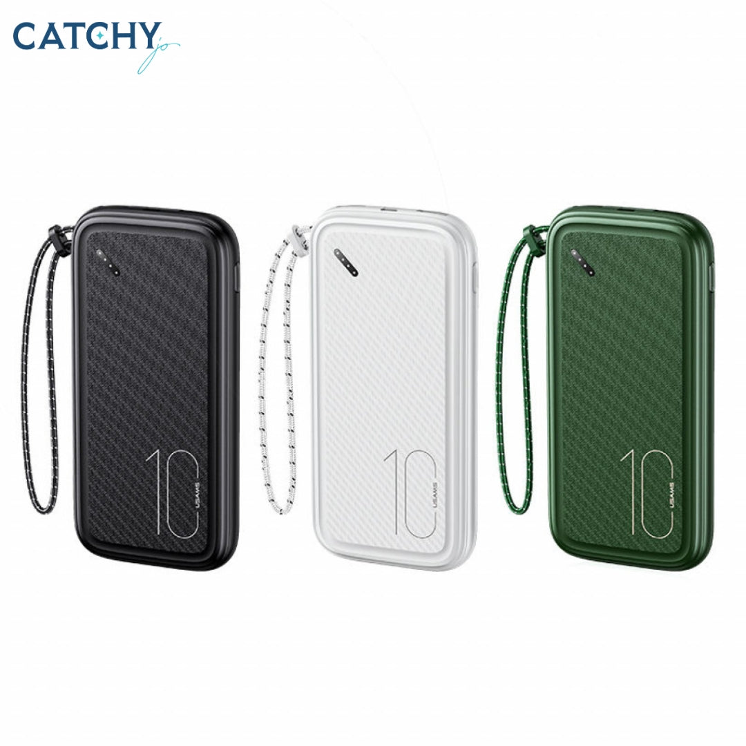 USAMS US-CD150 شاحن متنقل مع حبل (10000mAh)