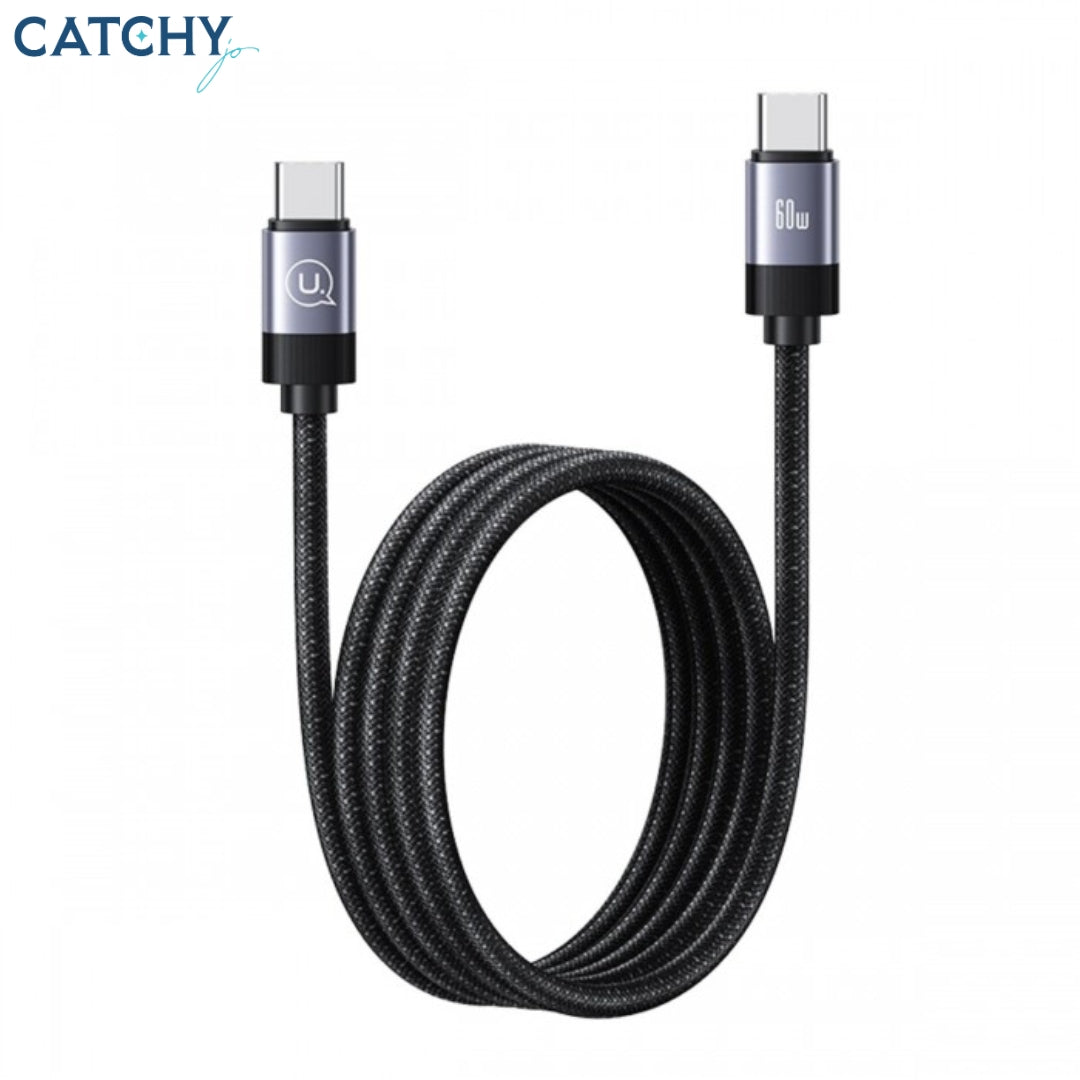 USAMS SJ704 Magnetic Data Cable Type-C To Type-C 1M (60W)