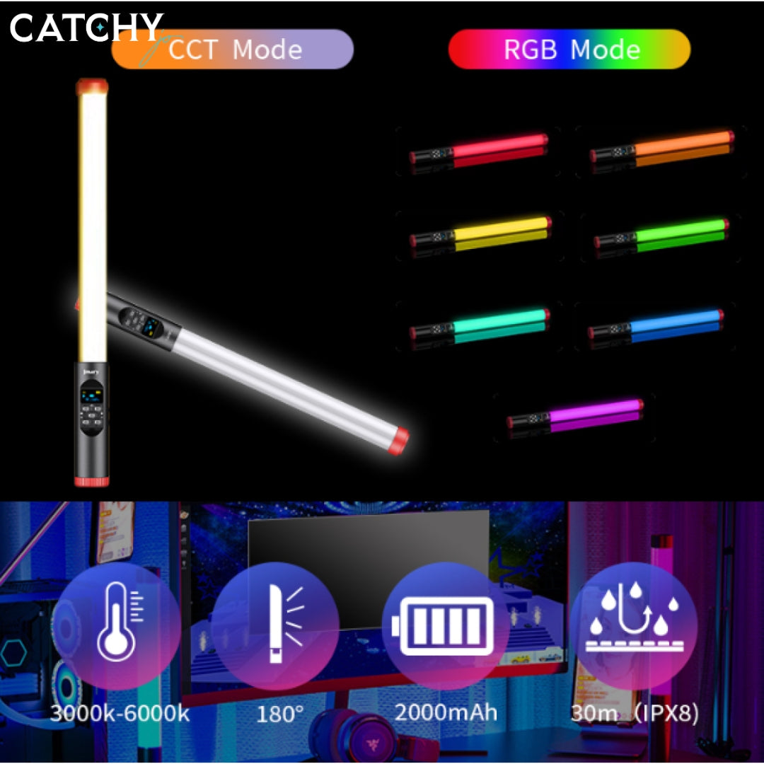 JMARY FM-128RGB Waterproof RGB LED Light Wand With Remote