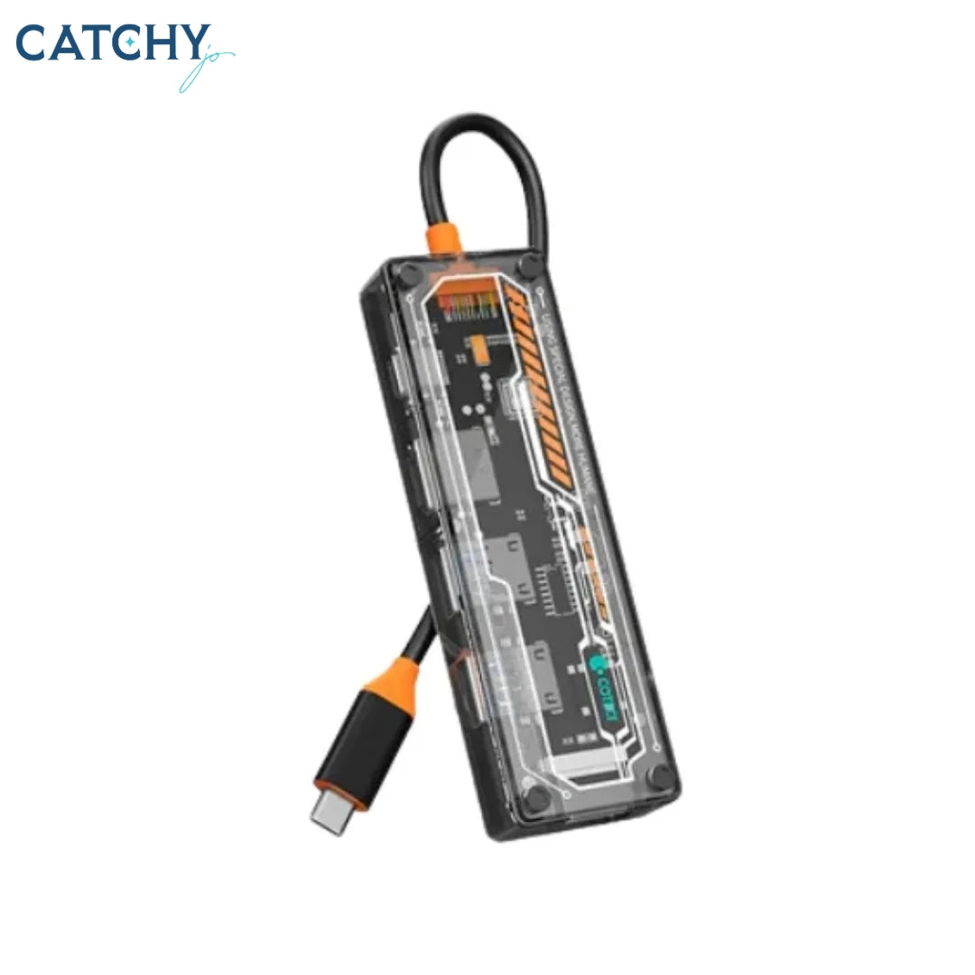 COTECi 16017 Punk 6-In-1 Docking Station Adapter