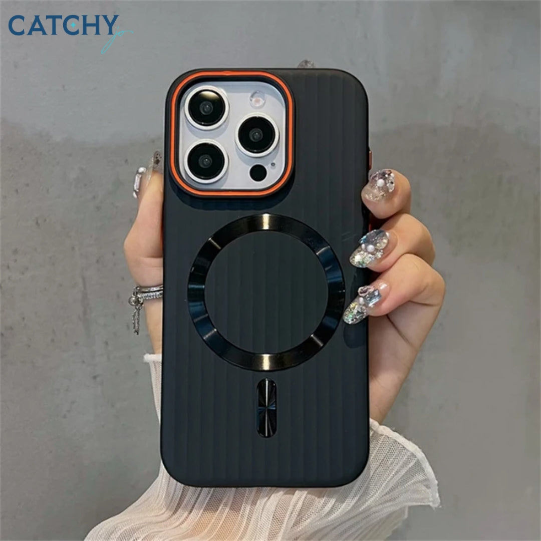 iPhone Luxury Striped Matte Magnetic Case | iPhone 11 | iPhone 12 | iPhone 12 Pro | iPhone 12 Pro Max | iPhone 13 | iPhone 13 Pro | iPhone 13 Pro Max | iPhone 14 | iPhone 14 Plus | iPhone 14 Pro | iPhone 14 Pro Max | iPhone 15 | iPhone 15 Pro | iPhone 15 