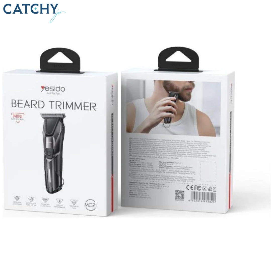 YESIDO MG21 Rechargeable Beard & Mustache Trimmer