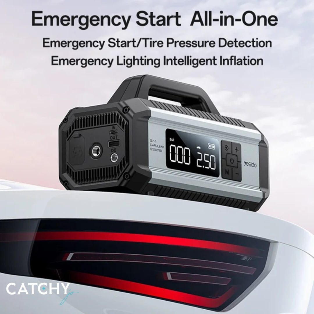YESIDO VC13 جهاز تشغيل الطوارئ للسيارة 5 في 1 (10000mAh)