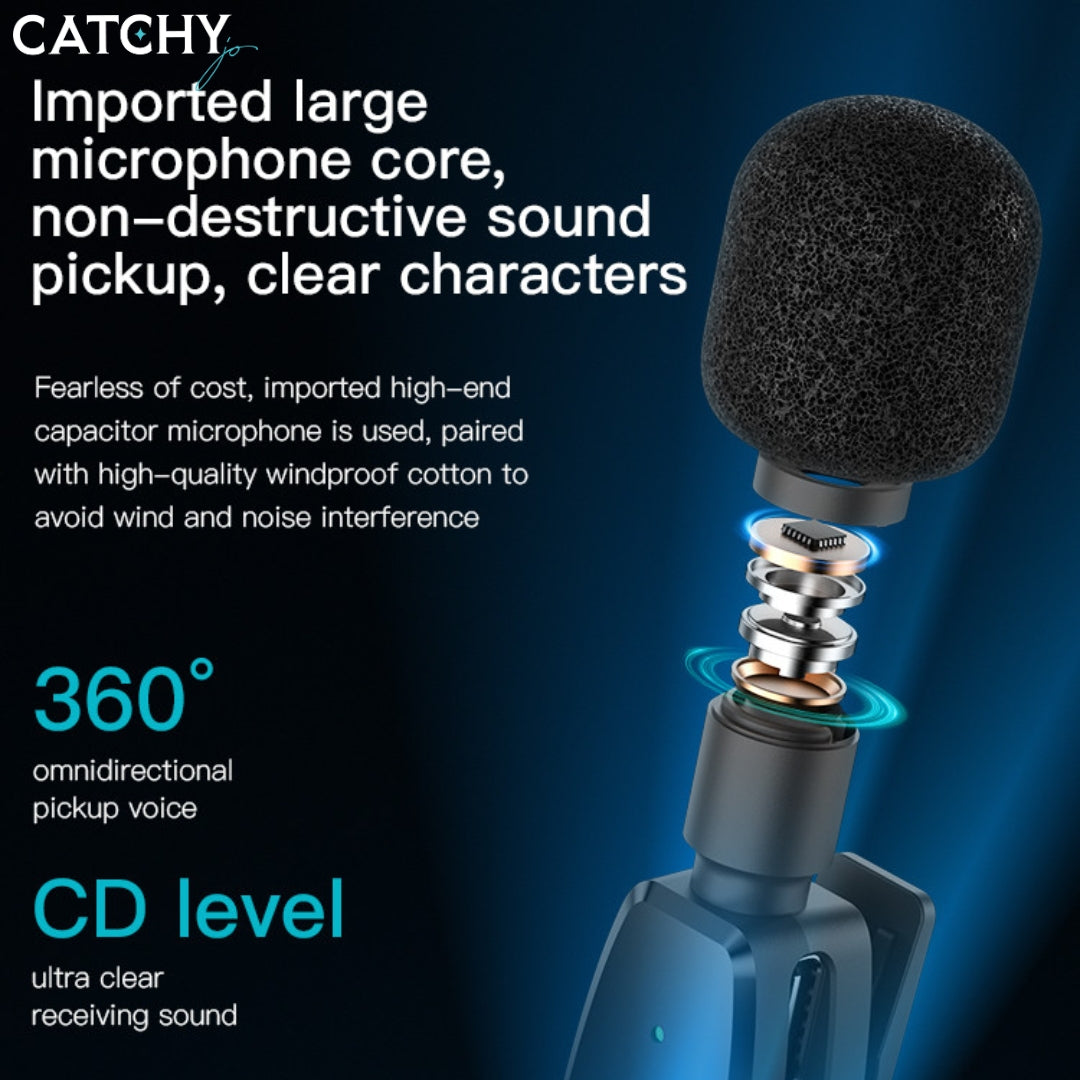 YESIDO KR15 3 in 1 Design Double Wireless Microphone
