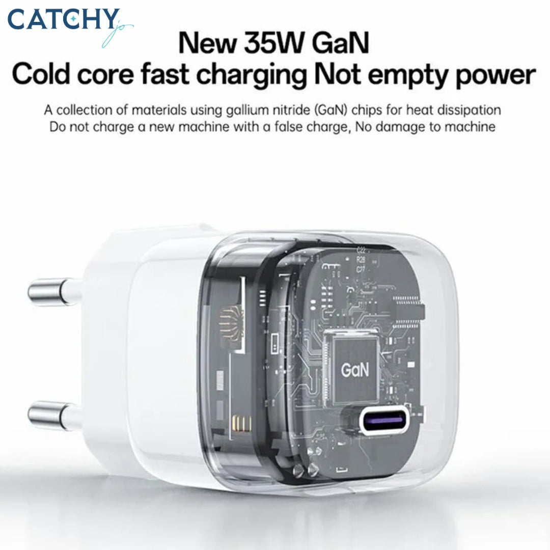YESIDO YC103 GaN USB-C PD Wall Charger (35W)