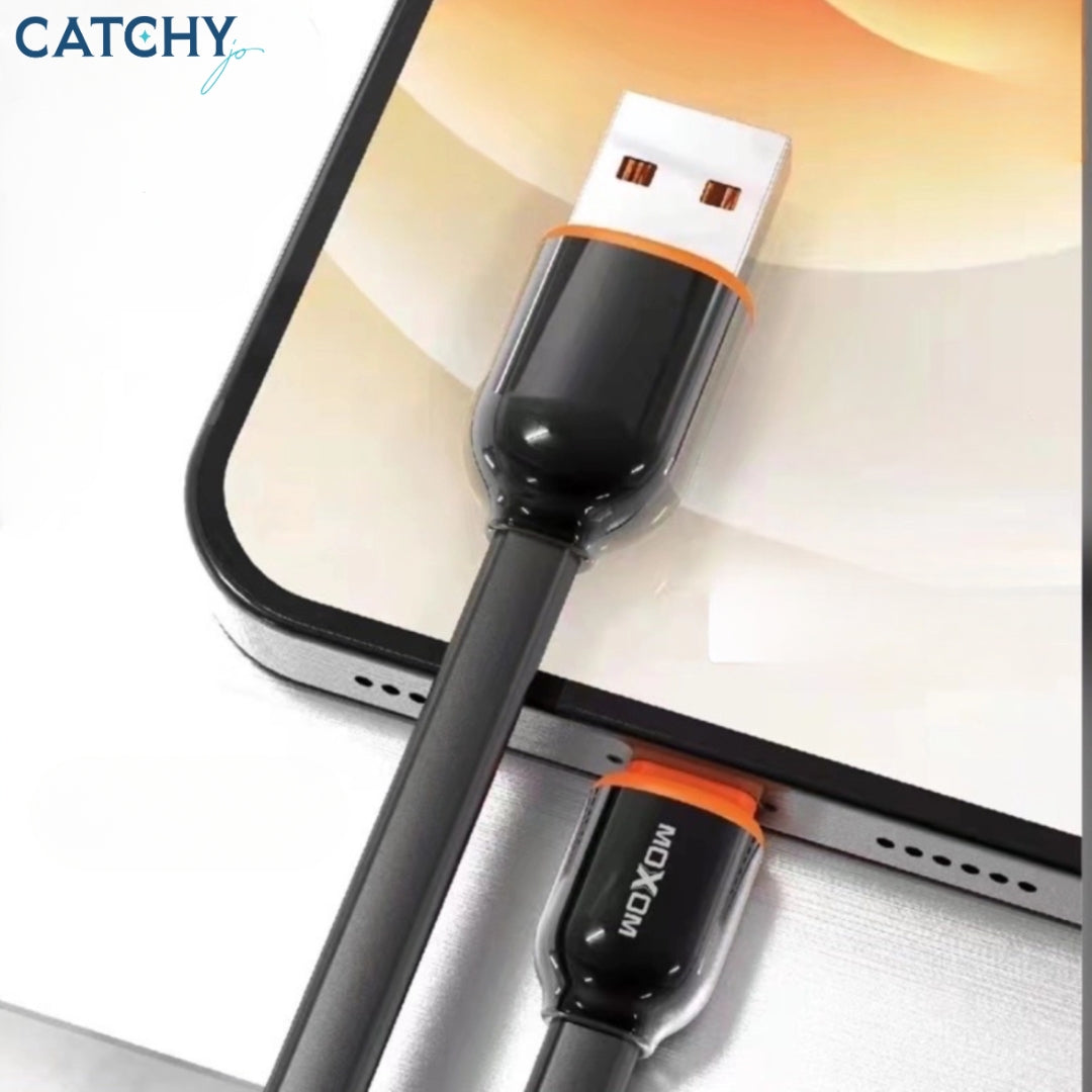 Moxom MX-CB97 USB To Type-C Cable (2M) | Black | White Moxom MX-CB97 USB To Type-C Cable (2M) | Black | White