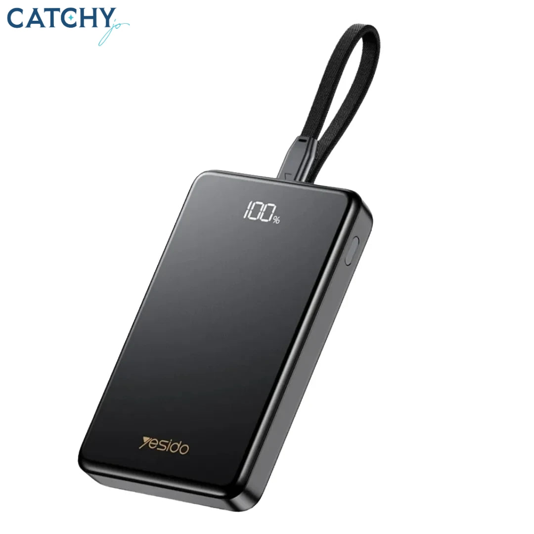 YESIDO YP75 Power Bank With Digital Display & Lightning Cable (10000mAh)