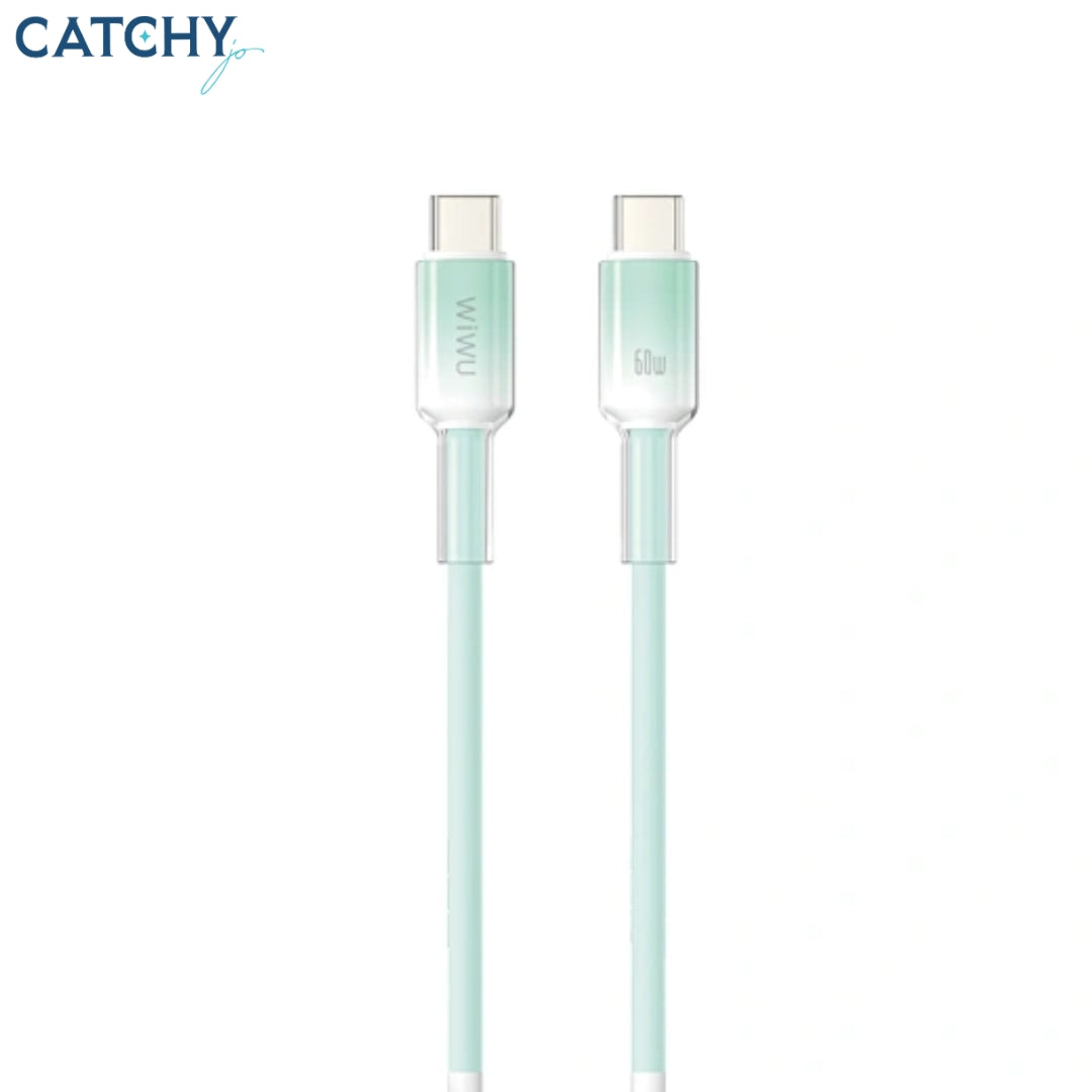 WiWU Wi-C063 Type-C To Type-C Silicone Cable (60W)