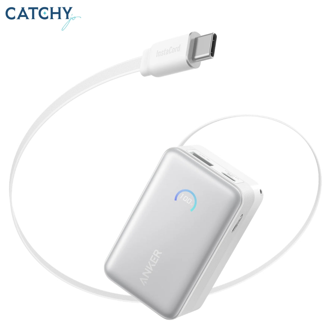 Anker Nano Power Bank With Retractable Type-C Cable (10000mAh)