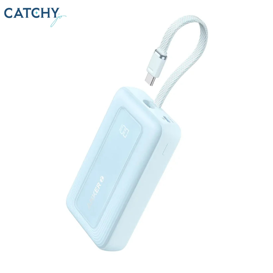 Anker Zolo باور بانك مع كابل USB-C مدمج (10,000mAh)