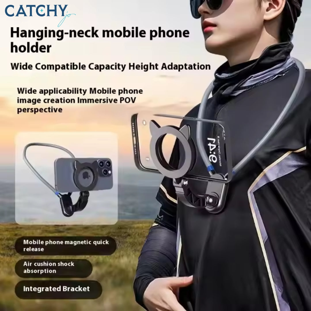 Silicone Magnetic Neck Mount Mobile Holder Silicone Magnetic Neck Mount Mobile Holder
