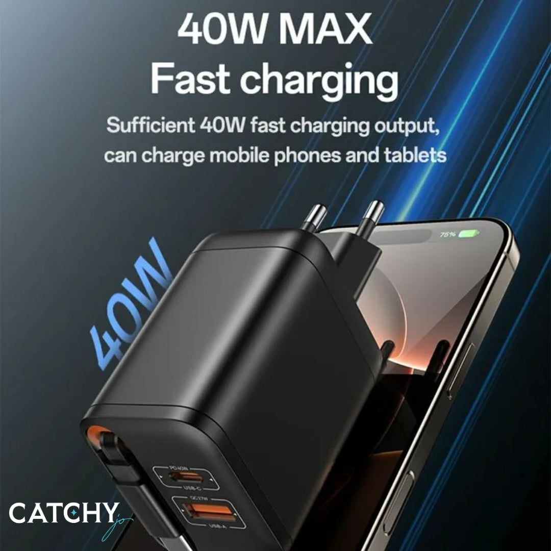 YESIDO YC99 Fast Charger Adapter With Type-C Cable