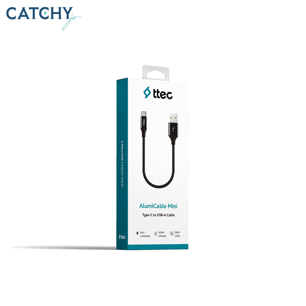 TTEC Alumi Cable Mini Type-C To USB Data Cable