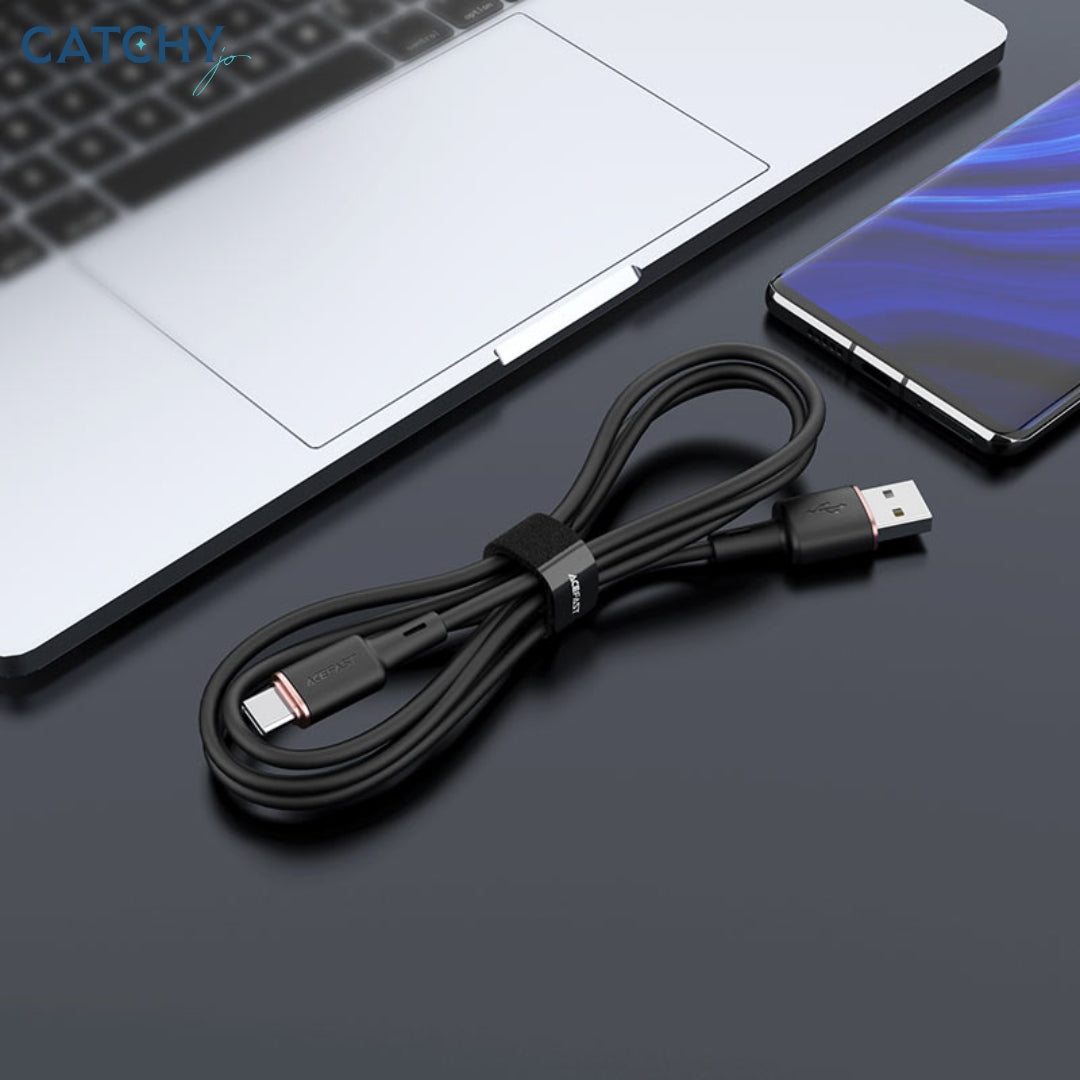 ACEFAST C2-04 USB-A to USB-C Zinc Alloy Silicone Charging Data Cable