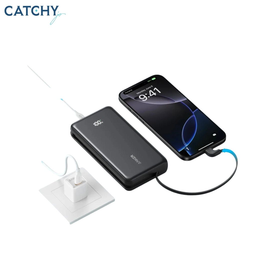 Anker Zolo Powerbank With Built-in USB-C Cable (20000mAh)