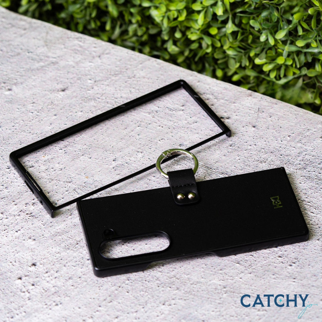Samsung Z Fold 6 HDCI حافظة جلدية مع حلقة