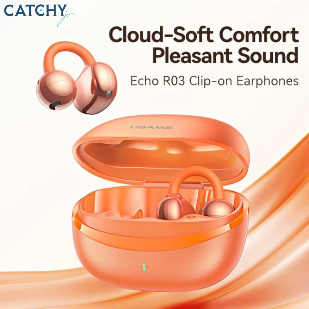 USAMS Echo R03 Clip-On Wireless Headphones