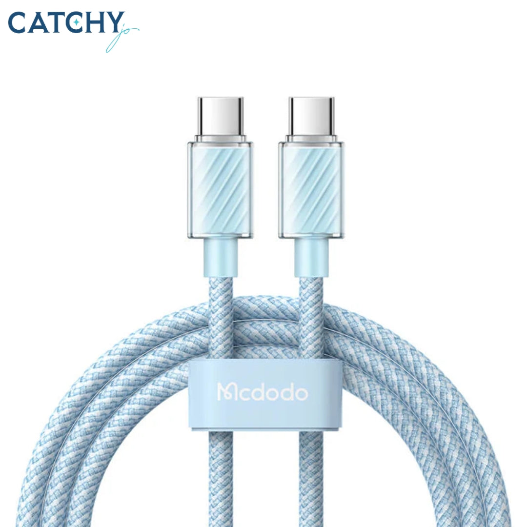 كابل MCDODO من سلسلة ثنائية اللون Type-C إلى Type-C (100W)