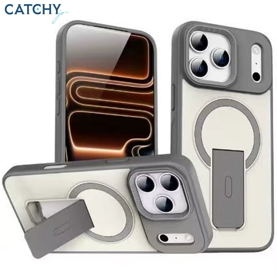 Premium Skin Feel Foldable Magnetic iPhone Stand Case