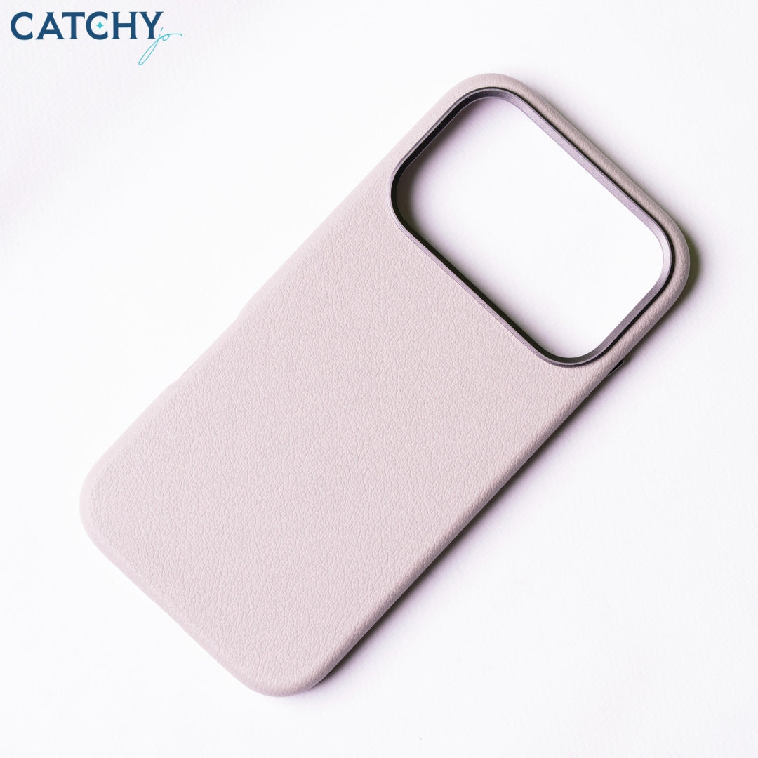 iPhone Plain Luxury Leather Case