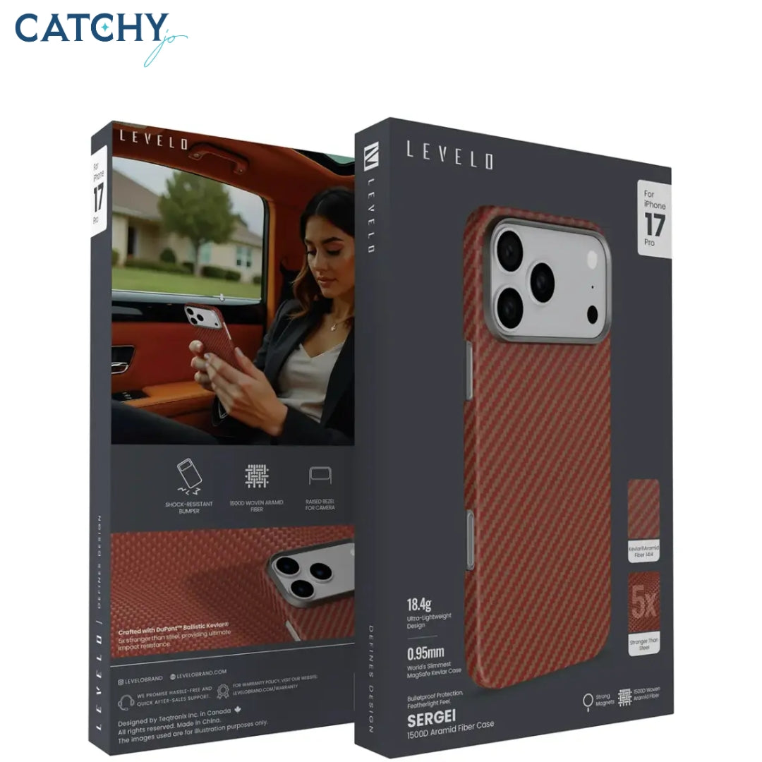 LEVELO Sergei Aramid Fiber iPhone Case