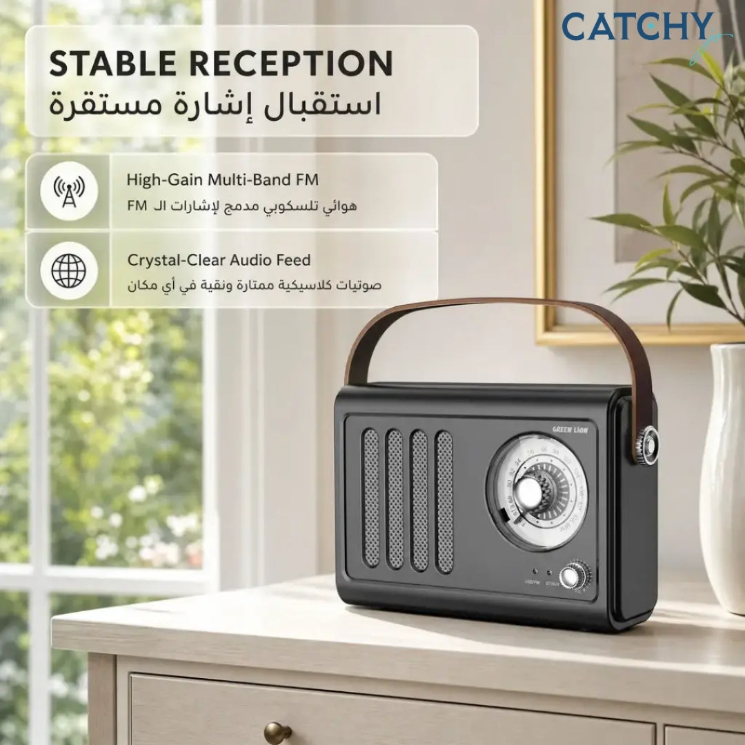 Green Lion Vintage Radio Speaker